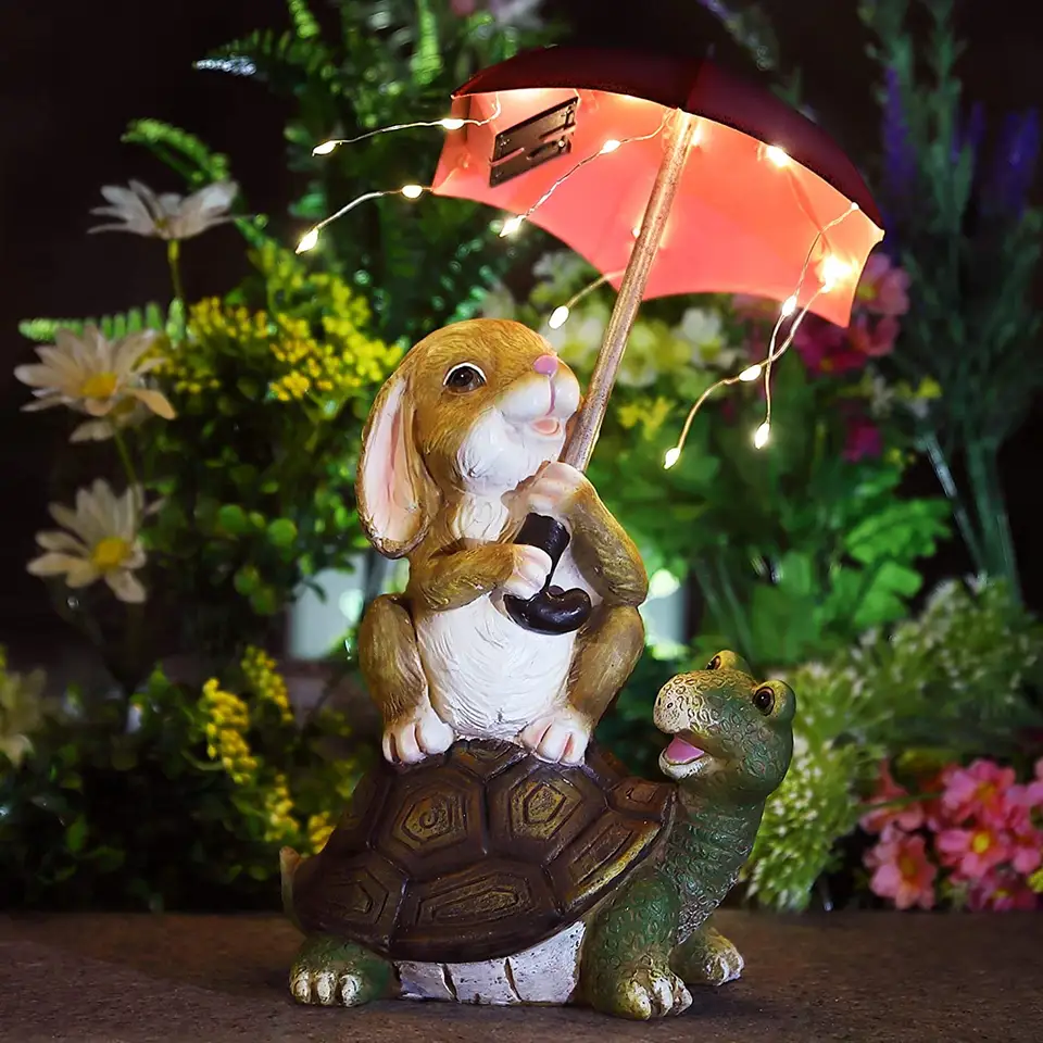 Rattan Solar Light
