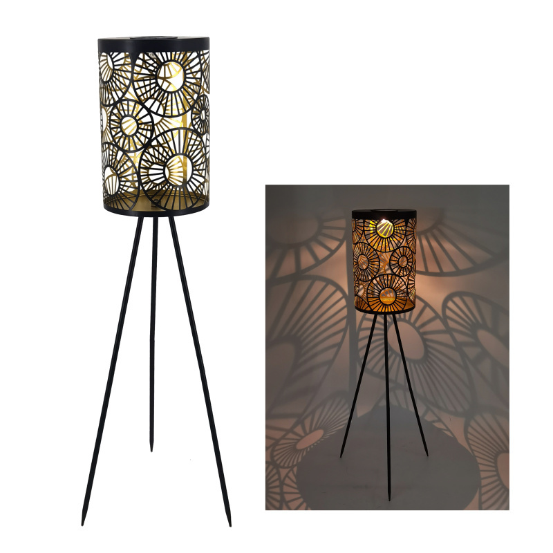 Garden Metal Solar Floor Lamp