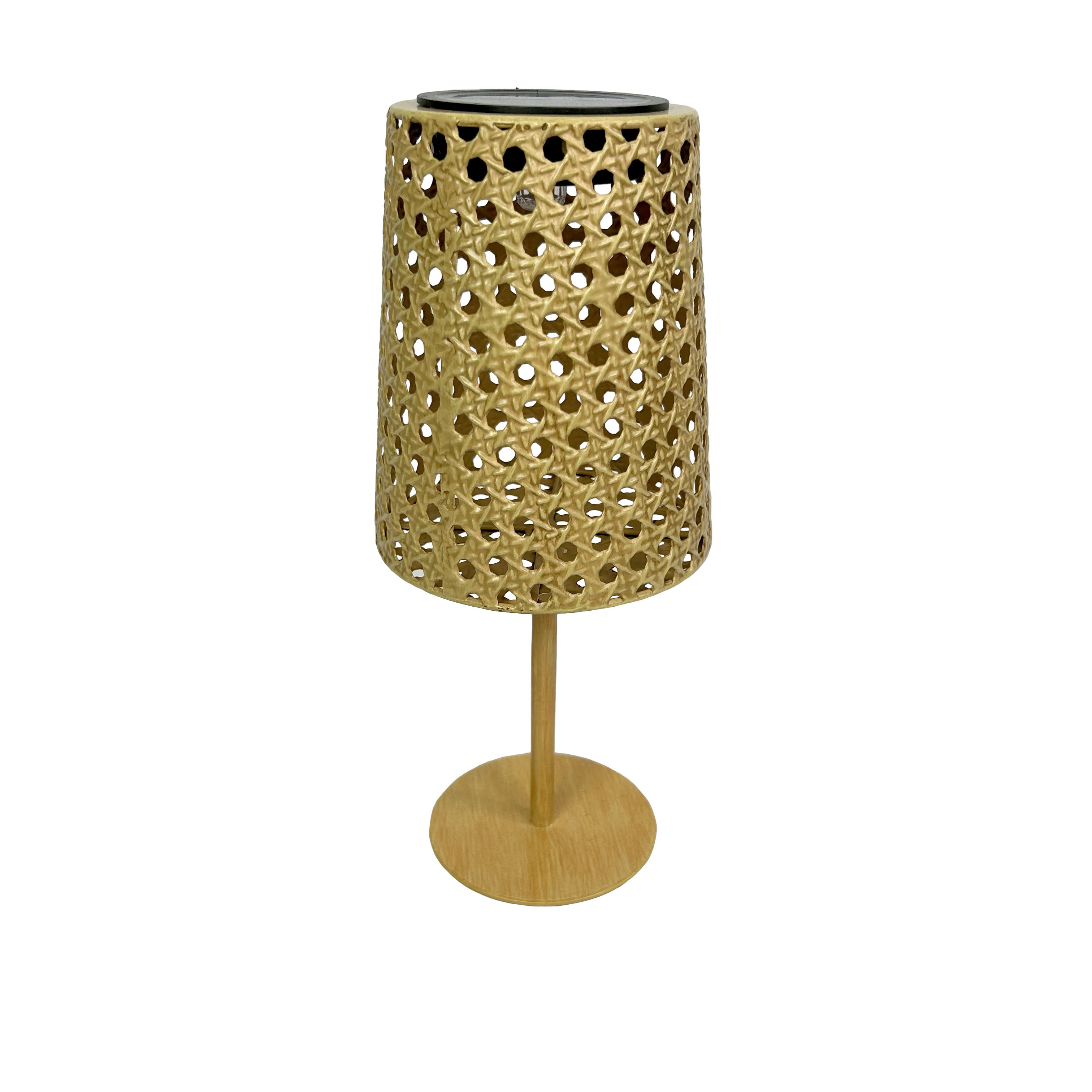 Nature-inspired Rattan Solar Powered Light for Decorations