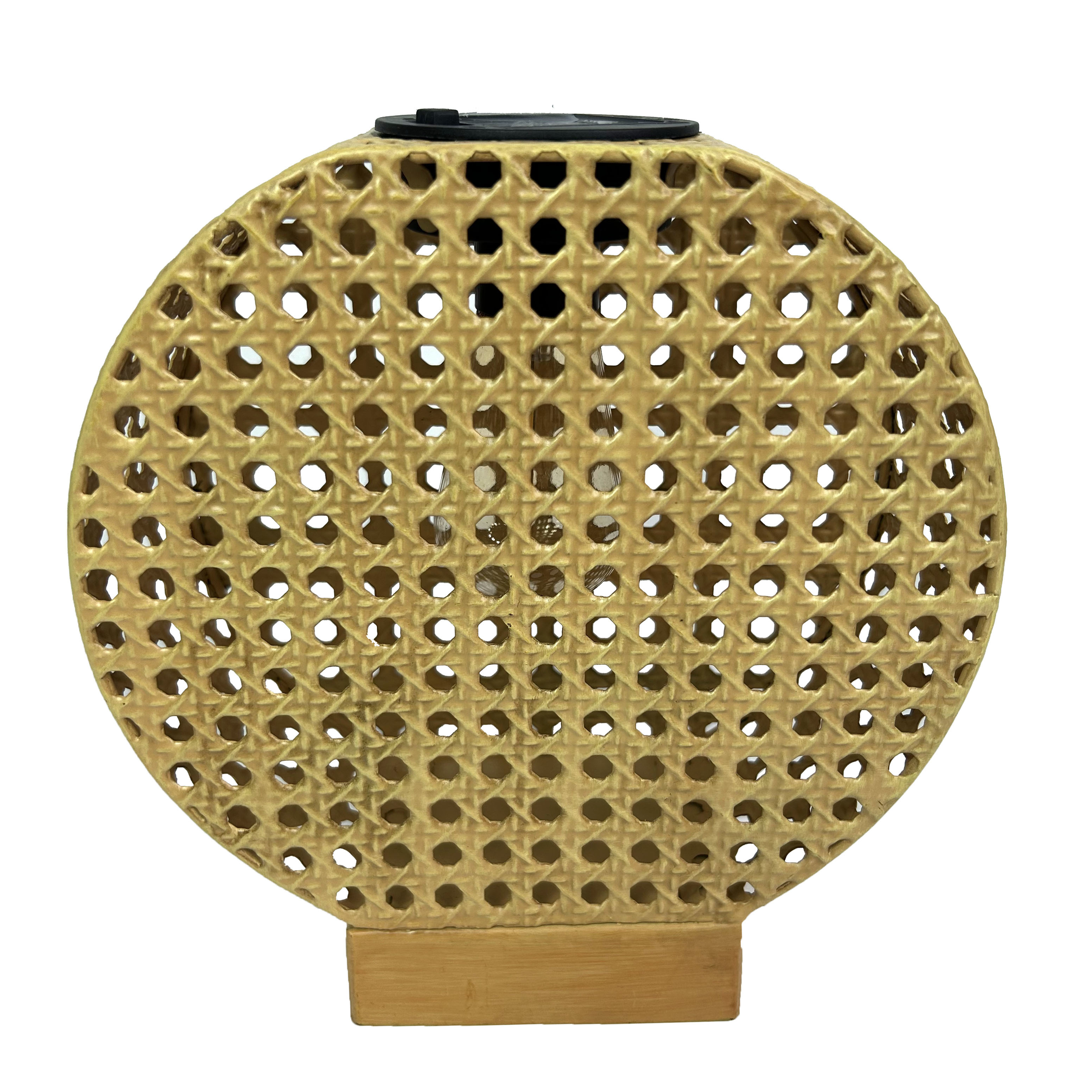 Eco-chic Rattan Solar Lighting for Garden Ornament