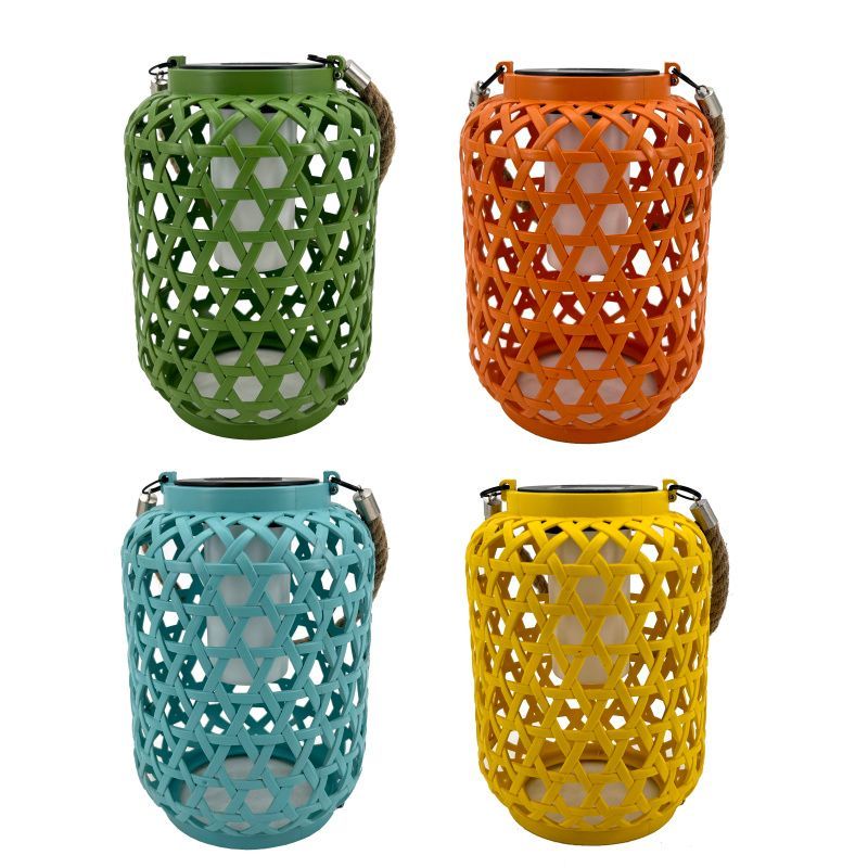 Plastic Solar LED Lights with Flames Effect