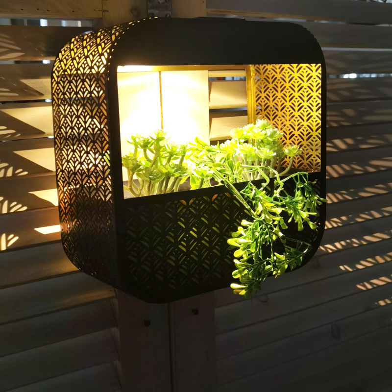 Outdoor Garden Wall Solar Lights LED Solar Planter