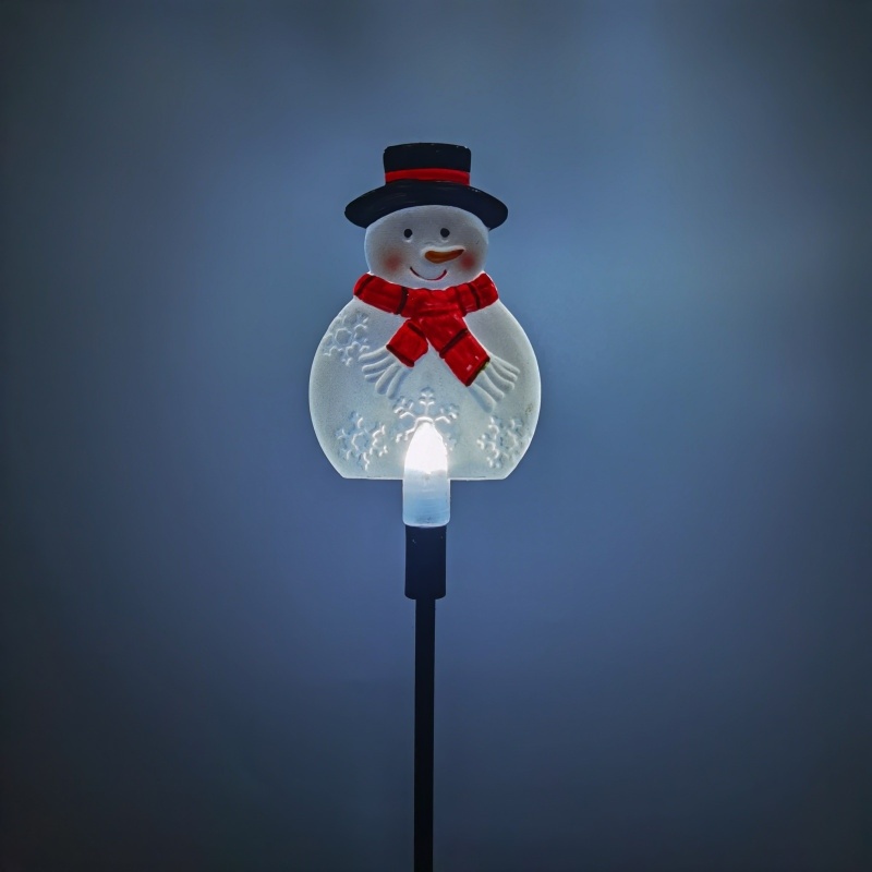 Christmas Snowman Solar LED Light Stake