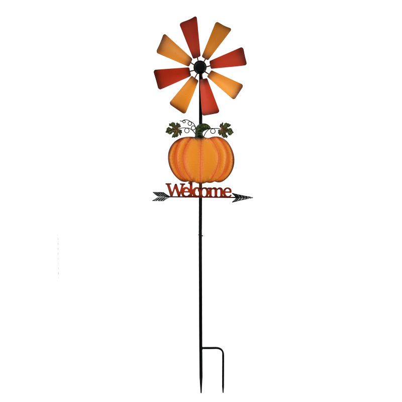 Harvest Metal Decor Windmills Stake