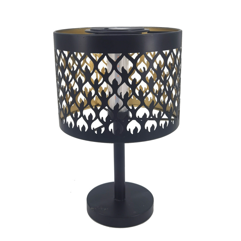 Garden Table Flame Effect Solar Lantern