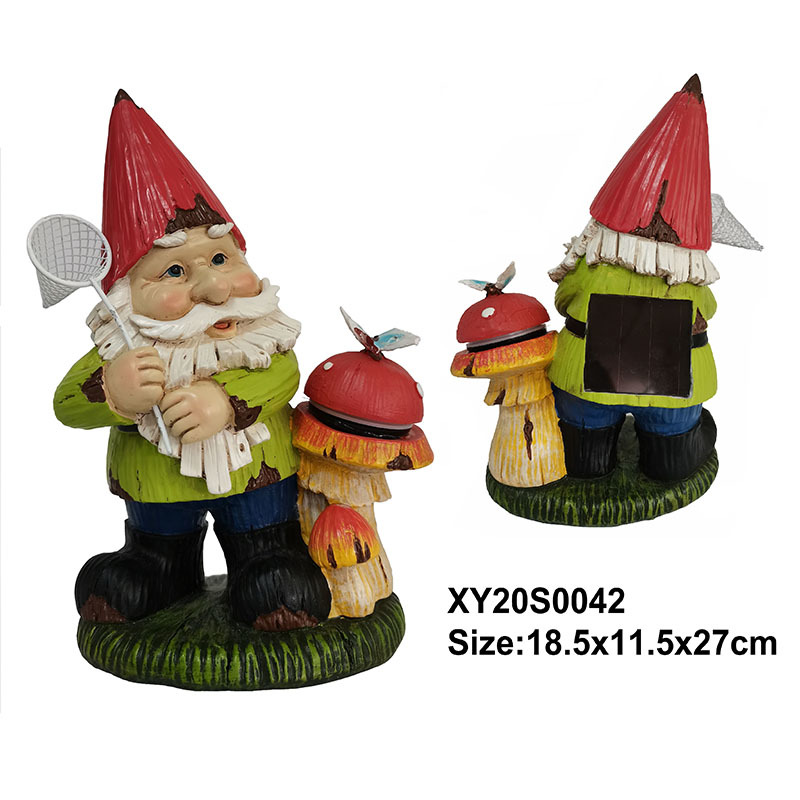 Resin Dwarfs Solar Light