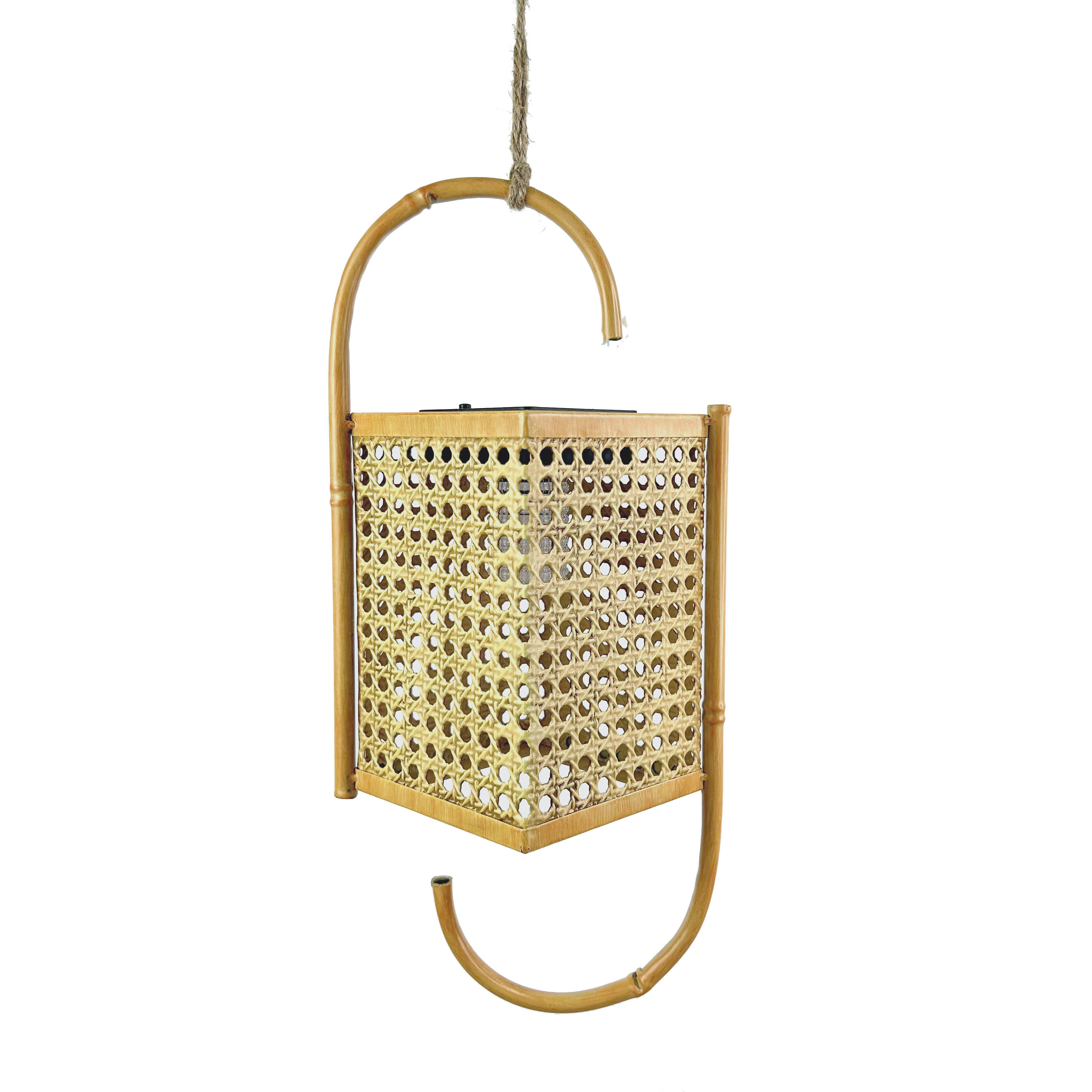 Rattan Sun-powered Lamp for Garden Decorations