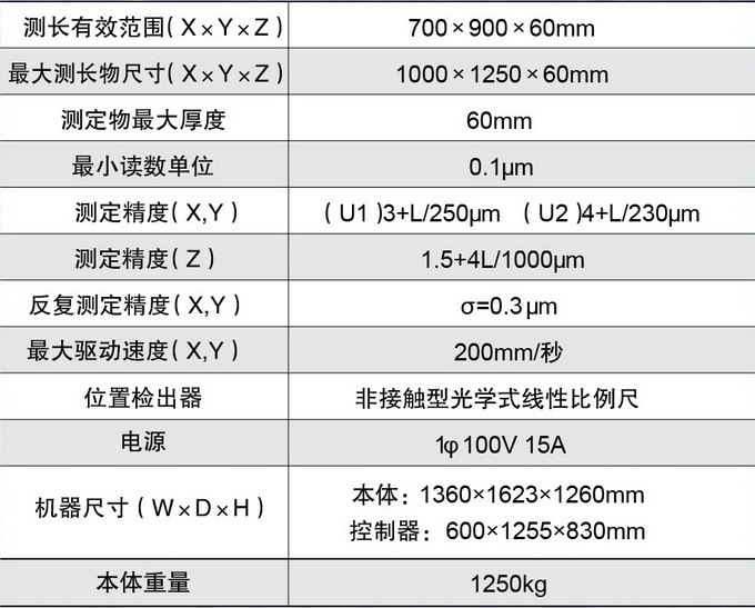 3D三次元精密自动测长机