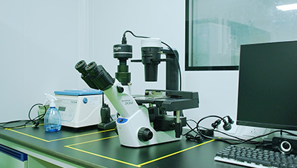 Inverted fluorescence microscope