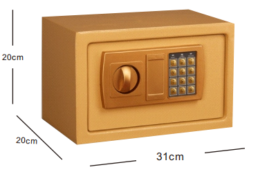 AJF  Digital Electronic Safe Box With Key High Safety Secret Box For HomesafeLocker Money Safe Lock