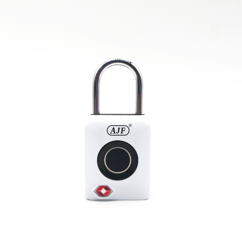 TSA Fingerprint Padlock White