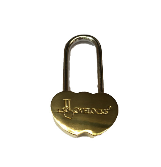 Brand JLOVELOCKS brass double heart lock