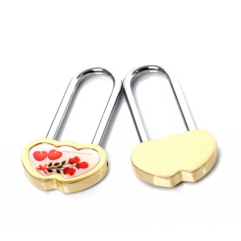 Russia Style Heart Lock Gold