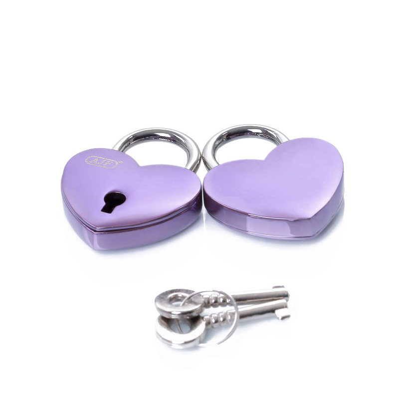 AJF Small Purple Heart Key Lock