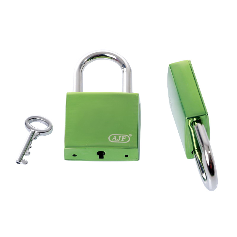 40mm Shiny Green Square Love Lock Engraving