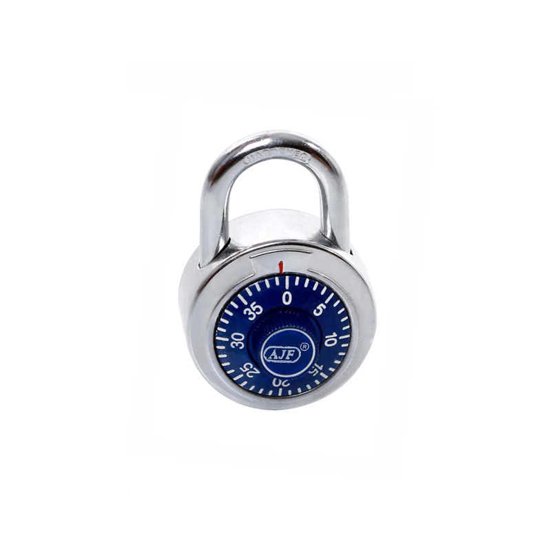 Blue Dial Chrome Plated Outdoor Combo Lock