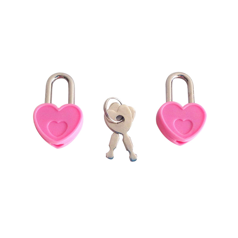 Diary Lock Mini Heart Shaped With Keys