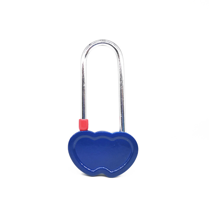 Double Heart Love Lock With Insert Image