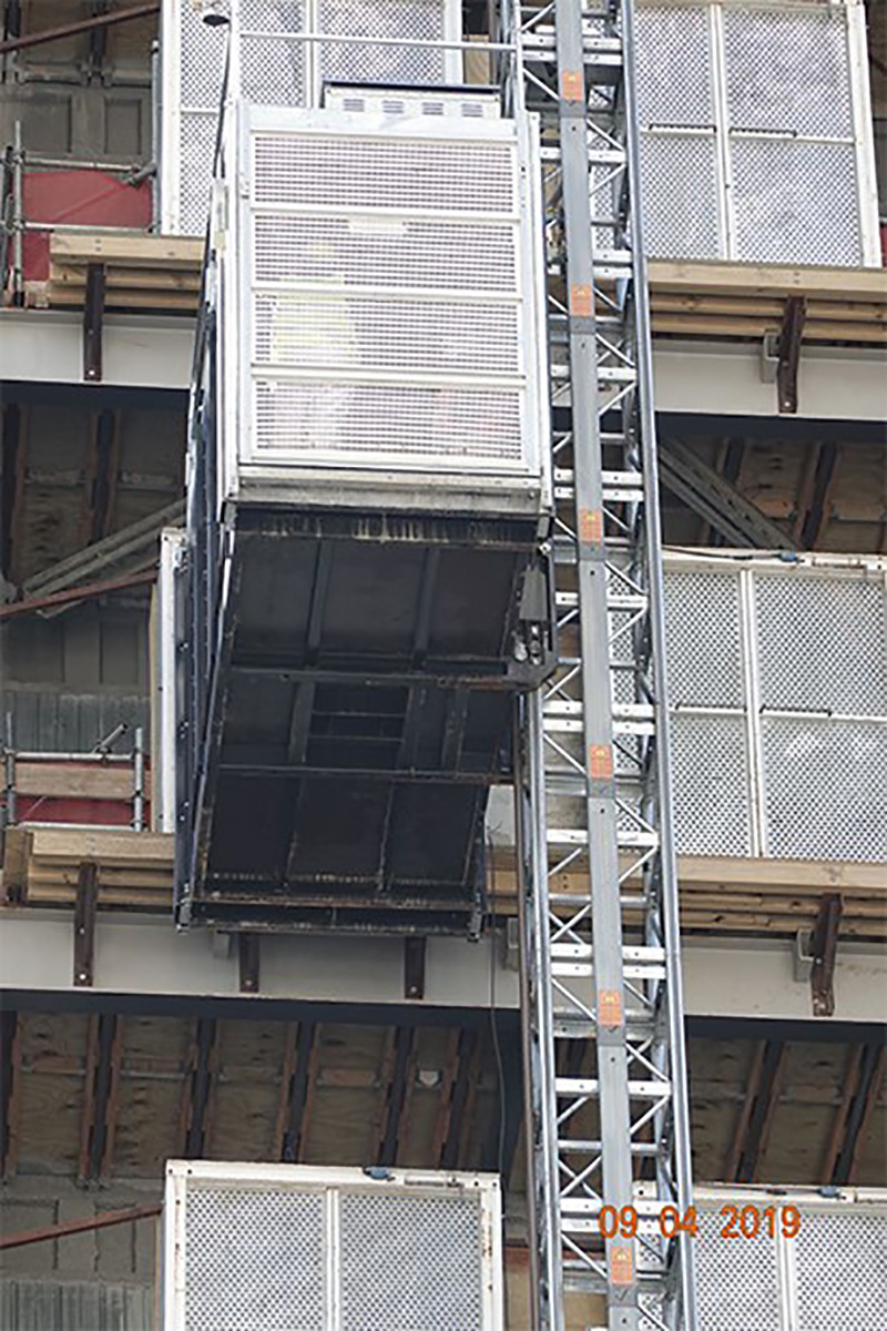 Construction lift applications on sites in New Zealand