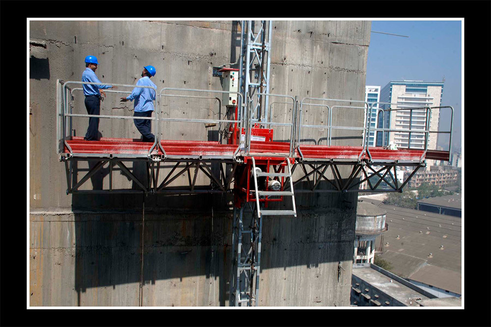 Photo of climbing platform construction site in India