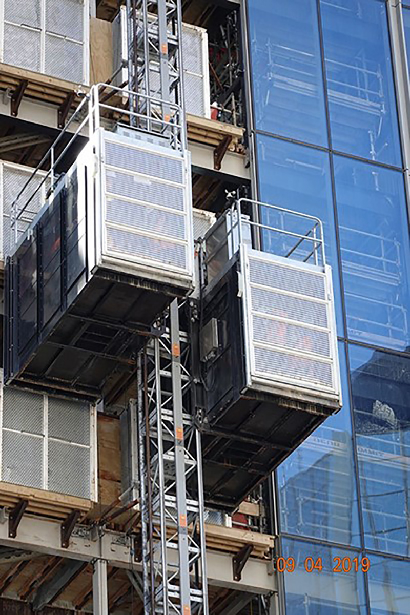 Construction lift applications on sites in New Zealand