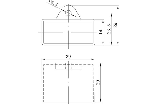 H box (frosted)-KM-K032-Model