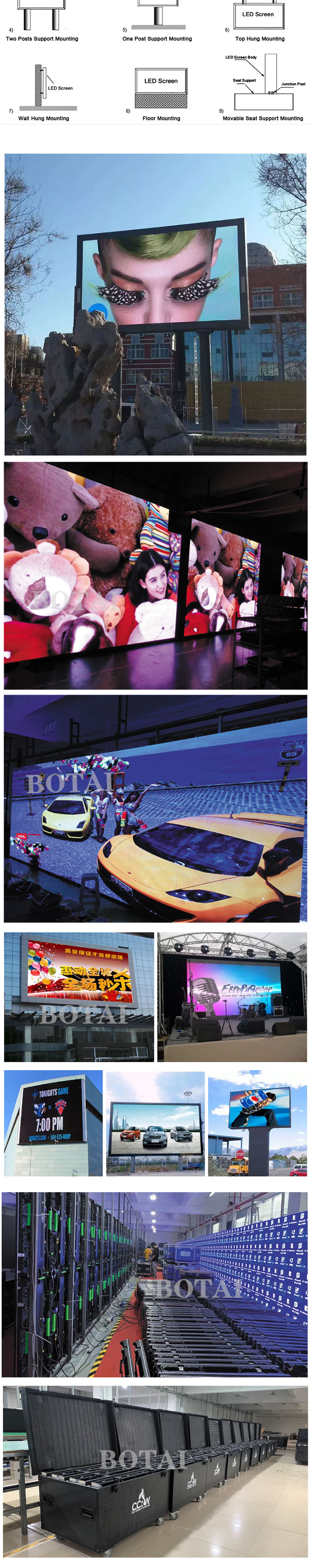 Botai P5 building free japan sex xxx movie led advertising display screen xxxvideo suppliers