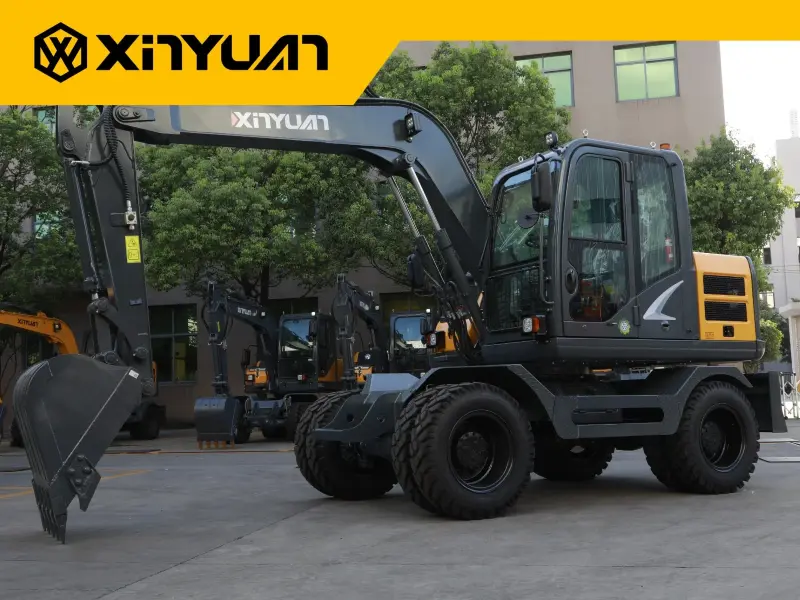 Xinyuan XYB75SWYT China 7 Tons Wheel Excavator High Quality Wheel Excavator