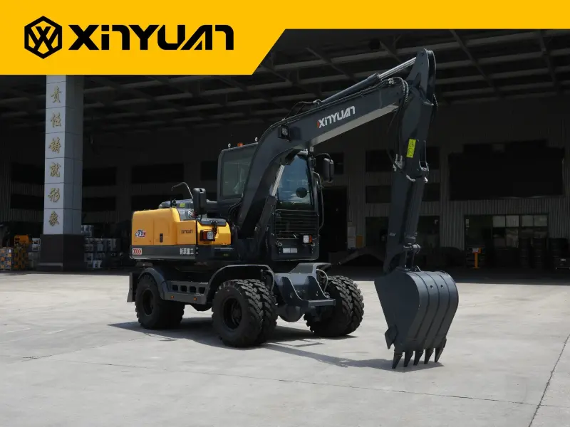 Xinyuan XYC75WYT Hydraulic Excavators Digging Machine 7 Ton Wheel Excavator