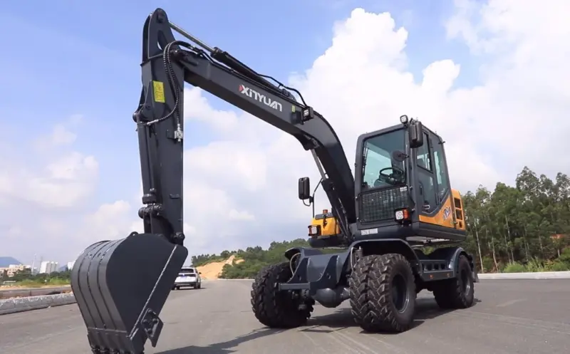 Xinyuan XYB70SWT 7ton Backhoe Loader Hydraulic Wheel Excavators Made in China