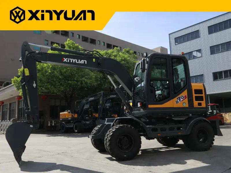 Xinyuan XYB70SWT Backhoe Loader Construction Machine Full Hydraulic Wheel Excavators