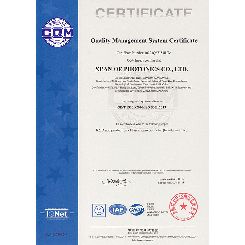 ISO 9001 CERTIFICATION