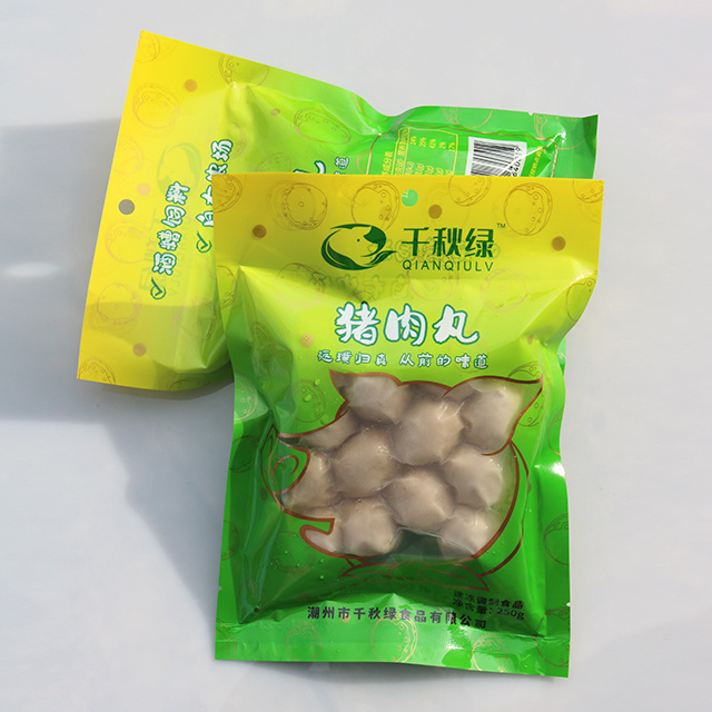 三邊封豬肉丸外袋（3 side seal stand bag for frozen food）