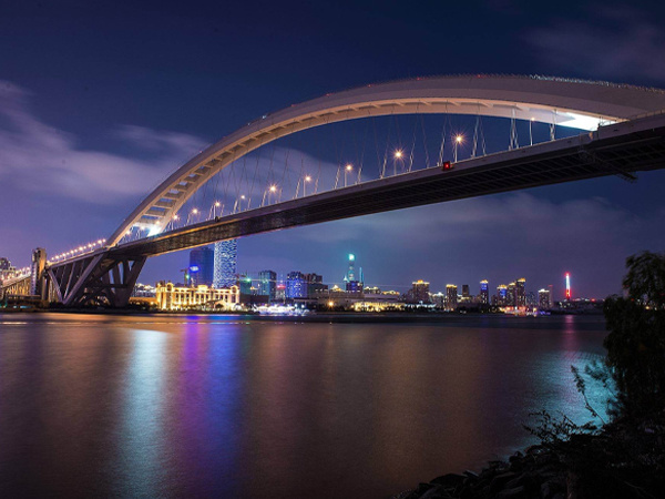 上海卢浦大桥静载实验