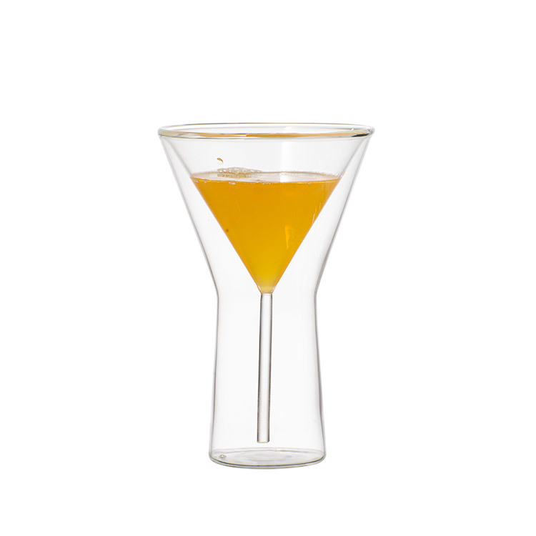 Champagne Glass Double Wall Glasses Flutes Goblet Bubble Wine Tulip  Cocktail Wedding Party Cup - Temu