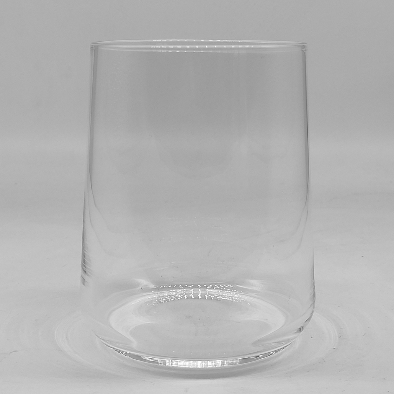 straight sided glass water cup