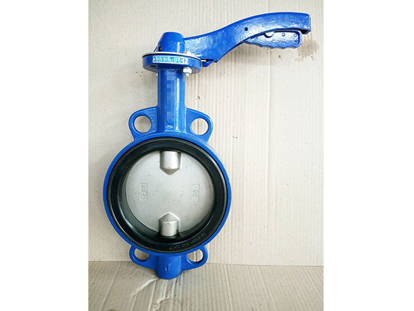 Wafer type  Centerline double stem Square stem soft-seated butterfly valve without pin