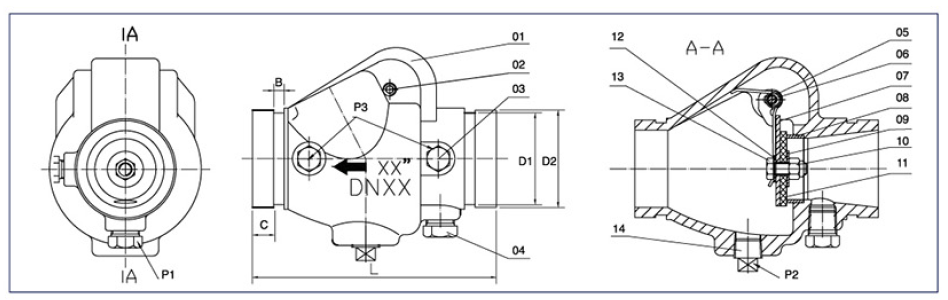 Fire fighting UL Standard 350PSI Swing Check Valve fire protection ...