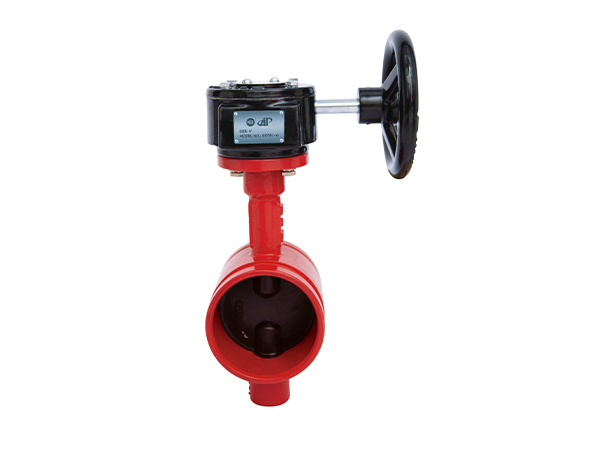 Butterfly Valve with Gearbox-Grooved End