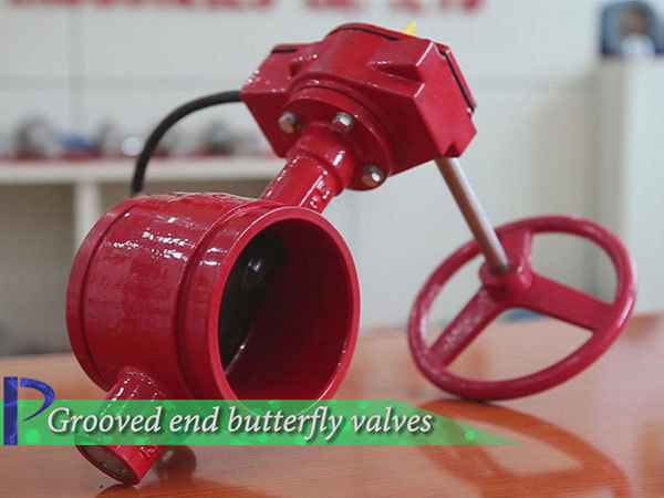 Fire fighting FM/UL/ULC Standard 300PSI Butterfly Valve  fire protection Grooved type