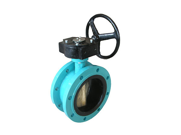 Cheap Center line double flange butterfly valve from China manufacturer