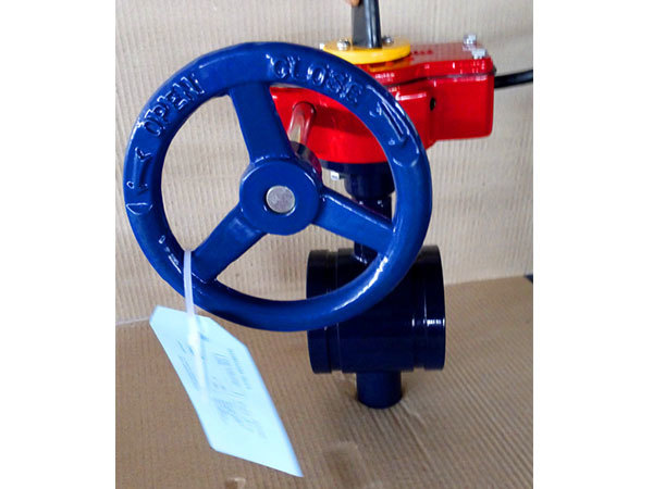 Fire fighting FM/UL/ULC Standard 300PSI Butterfly Valve  fire protection Grooved type