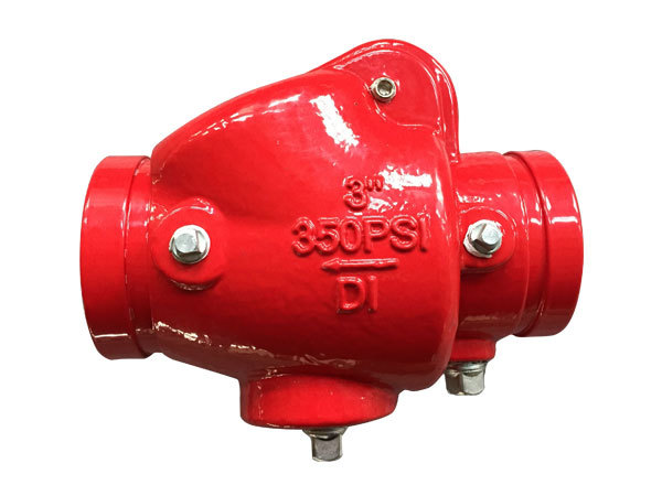 Fire fighting UL Standard 350PSI Swing Check Valve fire protection Grooved end