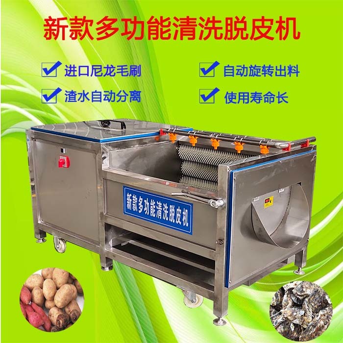 胡萝卜毛辊清洗机