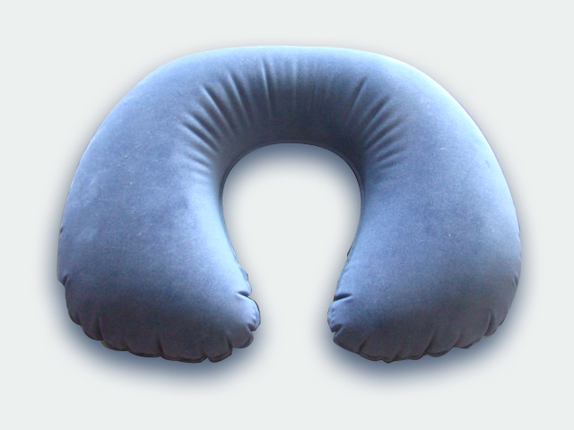 植絨吹氣枕頭、PVC吹氣枕頭