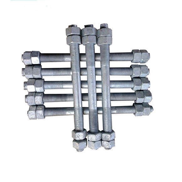 Hot Dip Galvanized HDG DIN938 Double Ending Stud Bolts