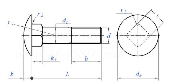 Stainless Steel Ss201 Ss304 Ss316 A2 70 A4 80 Din603 Carriage Bolts