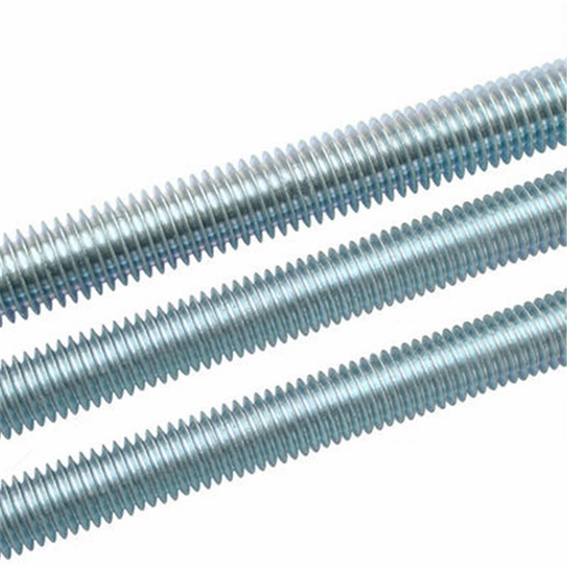 White Blue Zinc Plated High Strength Steel Grade 4.8 8.8 10.9 12.9 DIN975 DIN976 Threaded Rods