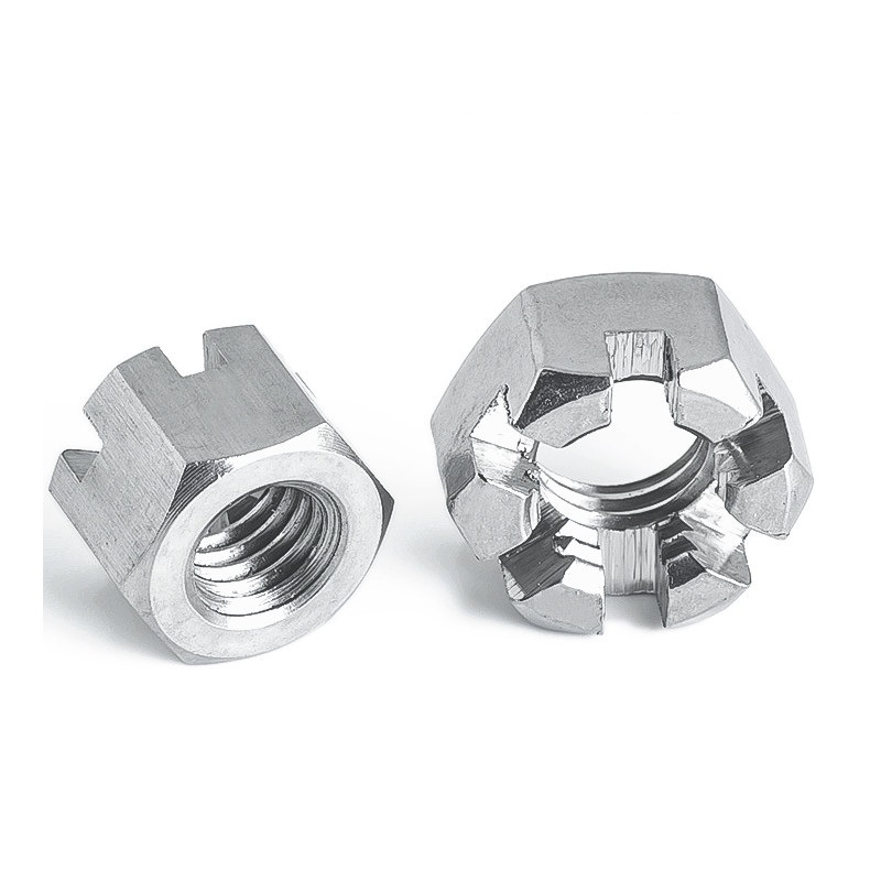 Stainless Steel A2-70 A4-80 SS201 SS304 SS316 DIN935 Castle Nuts