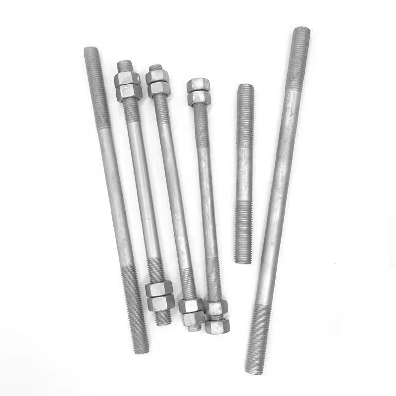 Hot Dip Galvanized HDG DIN938 Double Ending Stud Bolts